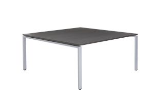 Carré vergadertafel vierkant 120 x 120 cm, poottype A, instelbaar 62 - 86 cm