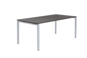 Carré vergadertafel recht 140 x 80 cm, poottype A, instelbaar 62 - 86 cm