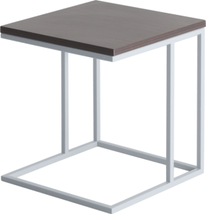 Frame Lounge tafel, vierkant 38 x 38 cm, op gelast frame 15 mm, hoogte 42 cm