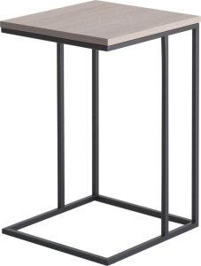 Frame Lounge tafel, vierkant 38 x 38 cm, op gelast frame 15 mm, hoogte 60 cm