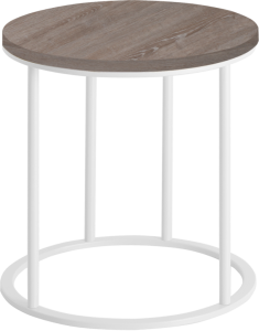 Frame lounge tafel Ø40 cm, op gelast frame Ø15 mm, hoogte 42 cm