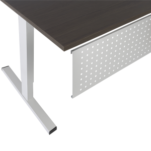 Frontpaneel van metaal tbv bureau 120 cm, afmeting: 100 cm,
AL - Aluminium RAL9006