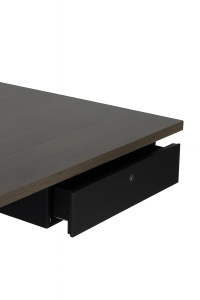 Persoonlijke pennenlade met pennenbakje, 42br x 30dp 12hg, ZW - Zwart RAL9005