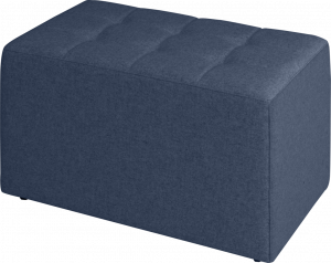 Poef, recht 80 x 60 cm, hoogte 48 cm