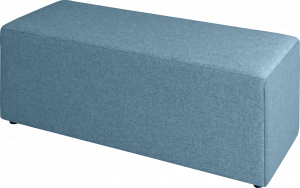Poef, recht 120 x 45 cm, hoogte 60 cm