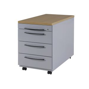 Basic verrijdbaar ladenblok 05, 1 pennenlade en 3 laden, 44 br x 80 dp x 62 hg