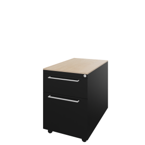 Carré verrijdbaar ladenblok 03, 1 lade met pennenbakje en 1 hangmappenlade, 44b x 60d x 58h