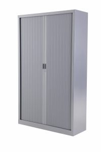 Huislijn Economy roldeurkast 198h x 120b x 43d cm, kunststof lamellen, stalen romp, 4 legborden