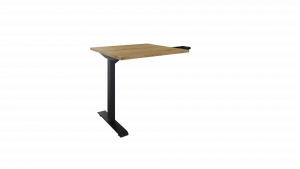 Flexframe aanbouw tafel recht L/R, 80 x 80 cm, elektrisch verstelbaar 65 - 130 cm