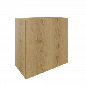 Flexwall inbouw opbergelement 76 br x 76 hg x 43 dp, 2-vak met 2x draaideur, push to open