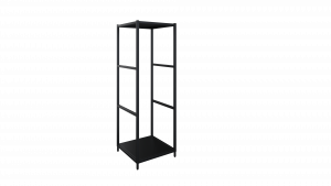Flexwall frame 124 hg x 40 br x 43 dp, indeling 1-vaks en inclusief 2 legborden