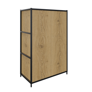 Flexwall inbouw opbergelement 76 br x 115 hg x 43 dp, 2-vak met 2x draaideur, push to open