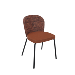 Rondo 4-poots metaal Ø 21/12 mm, hoge rug, zithoogte 46 cm