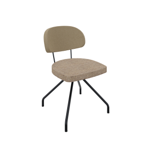 Rondo 4-teens, metaal Ø 21/12 mm, lage rug, zithoogte 46 cm