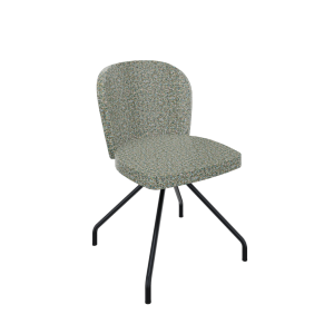 Rondo 4-teens, metaal Ø 21/12 mm, hoge rug, zithoogte 46 cm 