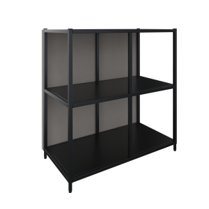 Akoestisch achterhangend paneel 2 OH, 80 br x 80 hg, 32 mm dikte, volledig gestoffeerd