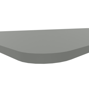 Blad 120 x 120 cm met 2 afgeronde hoeken, 22 mm HPL Fenix, HFG - Grijs