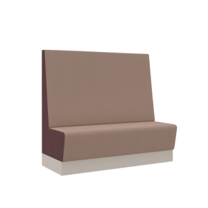Aura café extra hoog bench, 2,5-zits compleet gestoffeerd, 150 cm breed