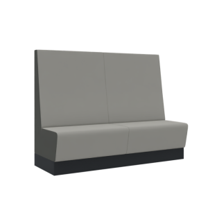 Aura café extra hoog bench, 3-zits compleet gestoffeerd, 180 cm breed