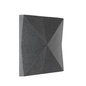 Feltouch Decosound akoestisch paneel, model Rhino Square 50 x 50 cm, dikte 6 cm,incl.bevestiging set