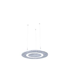 Feltouch Plativity, Flat Cloud Lighting panelen Ø80 cm met verlichting opgehangen aan plafond