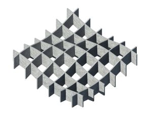 Feltouch Plativity Cloud, model Frequency, 120 x 120 cm, incl. ophangset