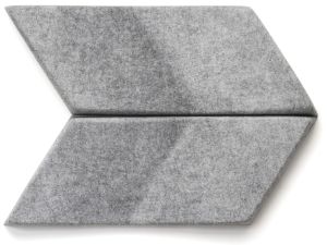 Feltouch Decosound, model Parallels, 40 x 20 cm, 4 cm dik, incl. bevestiging set