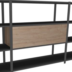 Flexwall inbouw opbergelement 115 br x 36 hg x 43 dp, 1-vak met 1x klapdeur, push to open