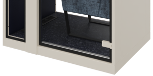 Desso Retrace tapijttegels, op maat gesneden tbv VOX Small+