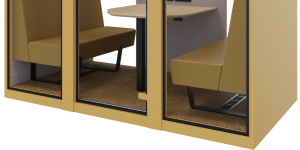 Desso Retrace tapijttegels, op maat gesneden tbv VOX Large 4-p